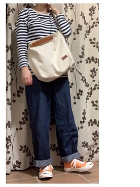 「buddy（バディ）のアイテム」を使った、ハルさん（レディース・158cm）の春コーディネート