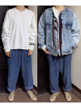 「Cul de Sac（カルデサック）のアイテム」を使った、ハルさん（レディース・158cm）の秋コーディネート