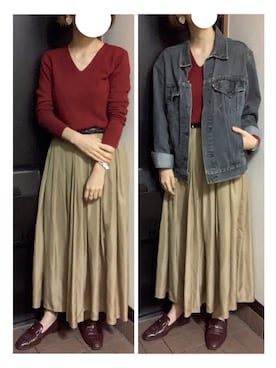 「hunch（ハンチ）のアイテム」を使った、ハルさん（レディース・158cm）の冬コーディネート