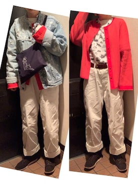 「MASTER&Co（マスターアンドコー）のアイテム（パンツ）」を使った、ハルさん（レディース・158cm）の春コーディネート