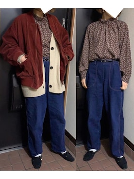 「ペイズリー」｜ハルさん（レディース・158cm）の冬コーディネート