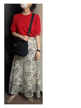 「ZUCCa（ズッカ）のアイテム」を使った、ハルさん（レディース・158cm）の夏コーディネート