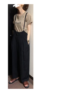 「ISHMM（イシュム）のアイテム」を使った、ハルさん（レディース・158cm）の夏コーディネート