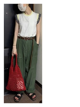 「Tricote（トリコテ）のアイテム」を使った、ハルさん（レディース・158cm）の秋コーディネート