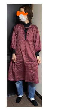 「タートルネック」｜「アイテム（チュニック）」を使った、ハルさん（レディース・158cm）の秋コーディネート
