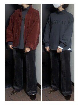 「Glacon（グラソン）のアイテム」を使った、ハルさん（レディース・158cm）の冬コーディネート