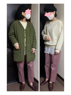 「FREAK'S STORE（フリークスストア）のアイテム（ブルゾン）」を使った、ハルさん（レディース・158cm）の春コーディネート