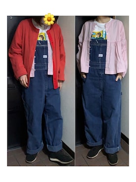 「ドルマン」｜「アイテム（オールインワン・サロペット）」を使った、ハルさん（レディース・158cm）の春コーディネート