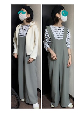 「chapter world（チャプターワールド）のアイテム」を使った、ハルさん（レディース・158cm）の春コーディネート