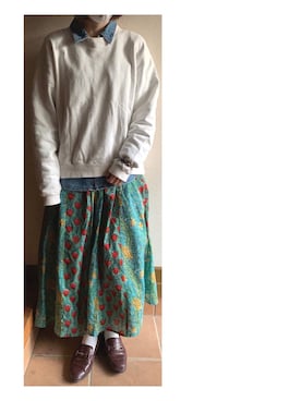 「Cul de Sac（カルデサック）のアイテム」を使った、ハルさん（レディース・158cm）の春コーディネート