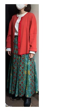 「Glacon（グラソン）のアイテム」を使った、ハルさん（レディース・158cm）の春コーディネート