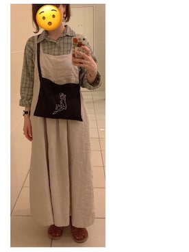 「Fracap（フラカップ）のアイテム」を使った、ハルさん（レディース・157cm）の夏コーディネート