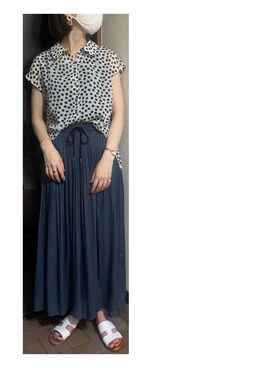 「Acuta（アクータ）のアイテム」を使った、ハルさん（レディース・158cm）の夏コーディネート