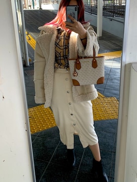 mさん（レディース・161cm）の冬コーディネート