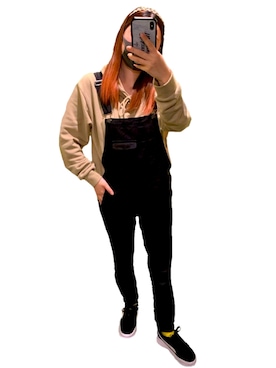 「PUMA」｜「アイテム（オールインワン・サロペット）」を使った、mさん（レディース・161cm）の春コーディネート