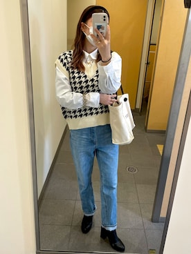 「夢展望（ユメテンボウ）のアイテム（アクセサリー）」を使った、mさん（レディース・161cm）の春コーディネート