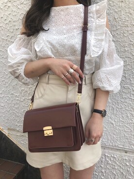 「コットンレース」｜ホナミさん（レディース・154cm）の春コーディネート