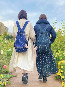 「notch.（ノッチ）のアイテム（トレンチコート）」を使った、みー🌷さん（レディース・165cm）の秋コーディネート