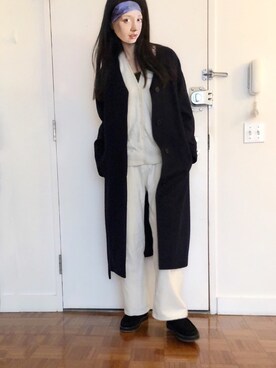 「HELIOPOLE（エリオポール）のアイテム（ジャケット/アウター）」を使った、リンさん（レディース・170cm）の冬コーディネート