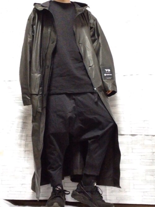 y3 gore tex long coat