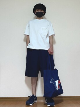 「FILA（フィラ）のアイテム（帽子）」を使った、たんたかたんさん（メンズ・165cm）の夏コーディネート