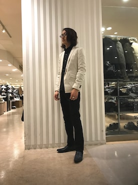 「アイテム（テーラードジャケット）」を使った、Kouchiさん（メンズ・173cm）の春コーディネート