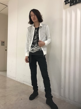 「TORNADO MART（トルネードマート）のアイテム（ブルゾン）」を使った、Kouchiさん（メンズ・173cm）の春コーディネート