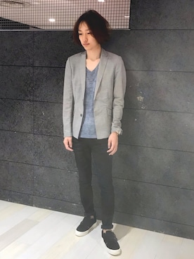 「アイテム（ドレスシューズ）」を使った、Kouchiさん（メンズ・173cm）の夏コーディネート