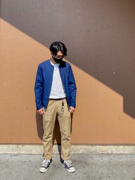 ノーカラーブルゾン のメンズ人気ファッションコーディネート Wear