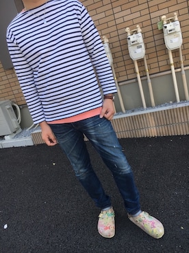 「Levi’s MADE＆CRAFTED（リーバイスメードアンドクラフテッド）のアイテム」を使った、hideeeyoさん（メンズ・170cm）の春コーディネート