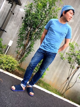 「Levi’s MADE＆CRAFTED（リーバイスメードアンドクラフテッド）のアイテム」を使った、hideeeyoさん（メンズ・170cm）の夏コーディネート