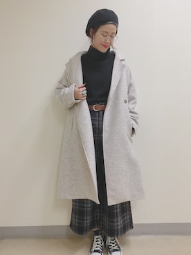 nishiyaaaaaanさん（レディース・166cm）の冬コーディネート