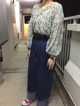 「Kastane」｜「アイテム（腕時計）」を使った、chii☺︎さん（レディース・154cm）の冬コーディネート