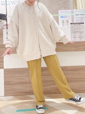 「ラブアンドピース2020」｜「アイテム（パンツ）」を使った、chii☺︎さん（レディース・154cm）の秋コーディネート