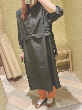「春めきシューズ」｜「アイテム（ワンピース/ドレス）」を使った、chii☺︎さん（レディース・154cm）の春コーディネート