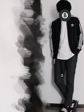 「adidas originals」｜「アイテム（スタジャン）」を使った、takuma.さん（メンズ・174cm）の秋コーディネート