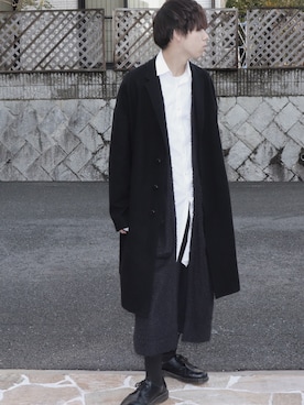 「ラッドミュージシャン」｜「アイテム（その他シューズ）」を使った、takuma.さん（メンズ・174cm）の冬コーディネート