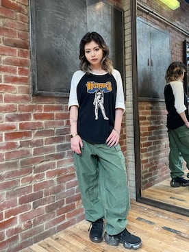 HYSTERIC GLAMOURのアイテムを使った「ラグランTシャツ」の人気