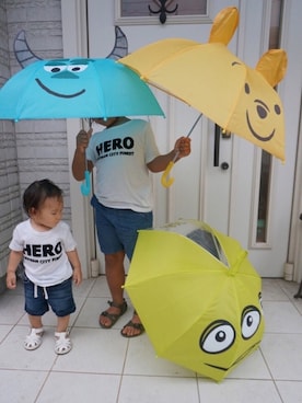 3BOYS⑅◡̈*🐒さん（キッズ・80cm）の夏コーディネート