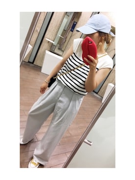 「SAINT LAURENT PARIS（サンローランパリ）のアイテム（財布/小物）」を使った、ZJZさん（レディース・160cm）の夏コーディネート