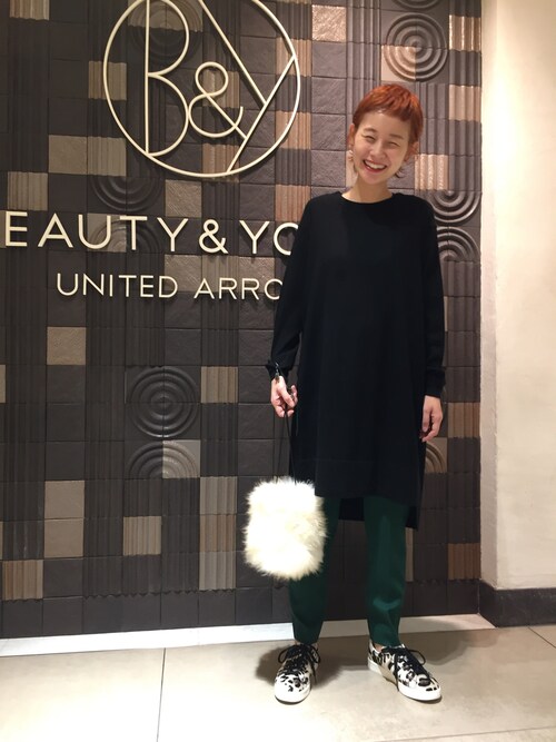 Mikiko Uda ビューティ ユース ユナイテッドアローズ 岡山店 Beauty Youth United Arrowsのワンピースを使ったコーディネート Wear