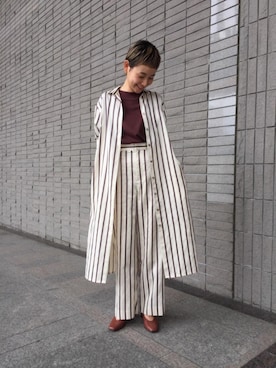 Mikiko Udaさん（レディース・161cm）の夏コーディネート