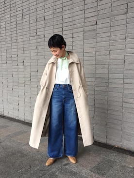 Mikiko Udaさん（レディース・161cm）の冬コーディネート