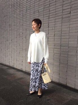 Mikiko Udaさん（レディース・161cm）の冬コーディネート