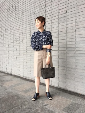 Mikiko Udaさん（レディース・161cm）の春コーディネート
