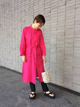 Mikiko Udaさん（レディース・161cm）の春コーディネート