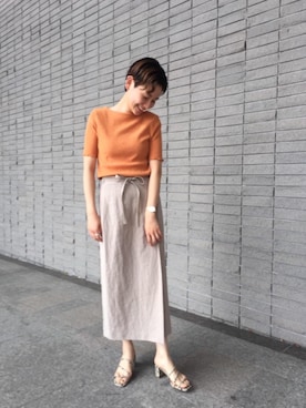 Mikiko Udaさん（レディース・161cm）の春コーディネート