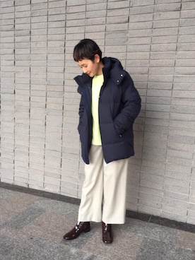 「DESCENTE ALLTERRAIN（デサント　オルテライン）のアイテム（ジャケット/アウター）」を使った、Mikiko Udaさん（レディース・161cm）の冬コーディネート