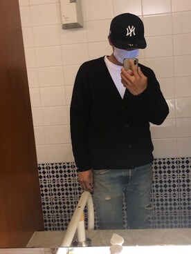 「Levis」｜「アイテム（キャップ）」を使った、ふくいさん（メンズ・180cm）の春コーディネート