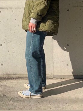 「levis」｜ふくいさん（メンズ・180cm）の春コーディネート
